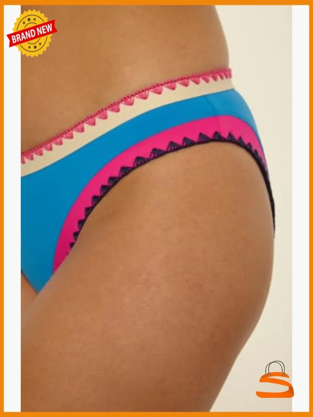 Medium Hipster Bikini Bottoms, Nylon Spandex, Cheeky Coverage Swimwear